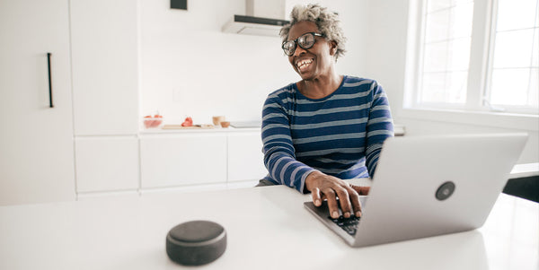 Elderly woman at home