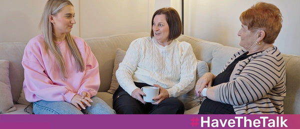 Ella, Tracey and Linda discussing eldercare