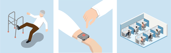 How a pendant alarm works