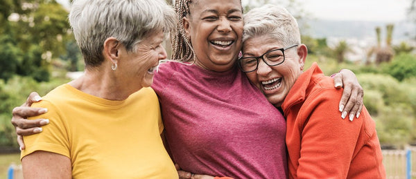 Elderly friends together