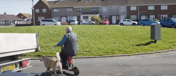 Steve enjoying his independence with elderly GPS tracker alarm