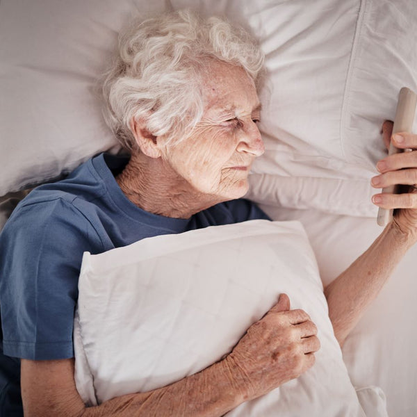 Elderly woman not able to sleep at night