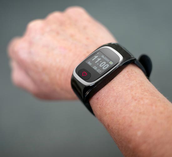 Wrist-worn activity tracker for elderly