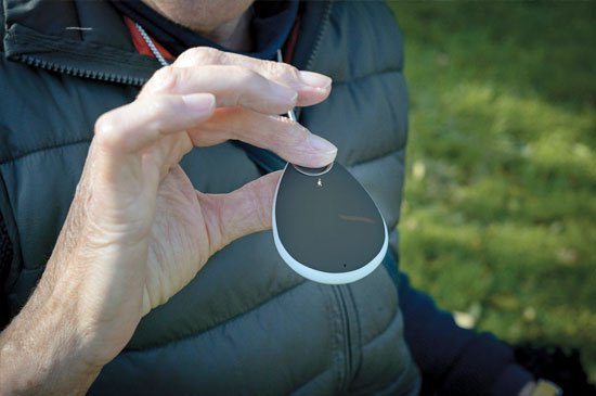 GPS pendant in hand