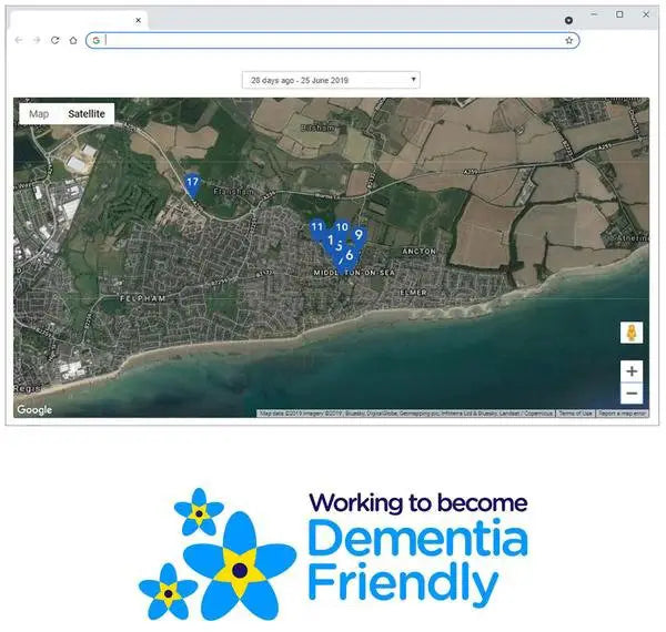 Locations can be tracked online
