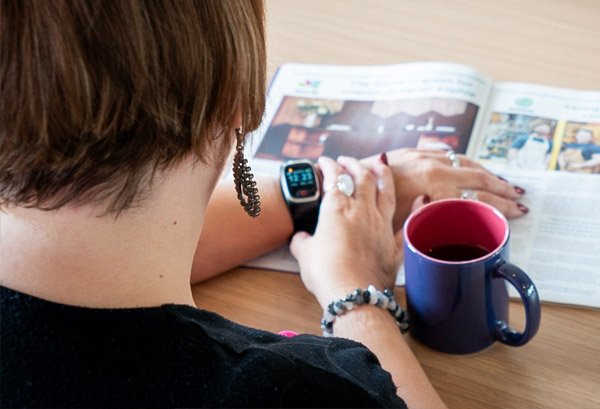 Wrist-worn personal alarm watch