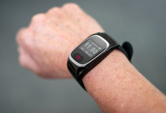Personal alarm watch worn on wrist