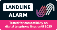 Landline alarm logo.