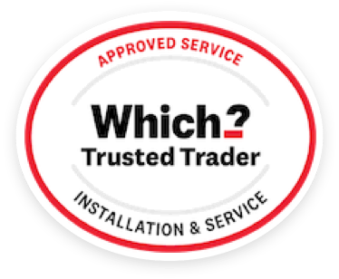 Which? Trusted Trader logo.