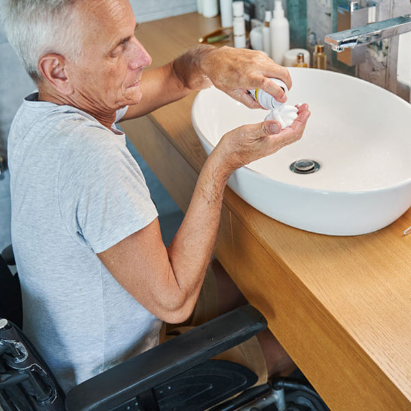 Accessible bathroom for elderly and disabled