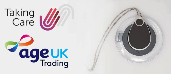 Taking Care and Age UK Trading logos