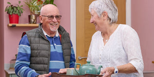 Older couple with careco alarm