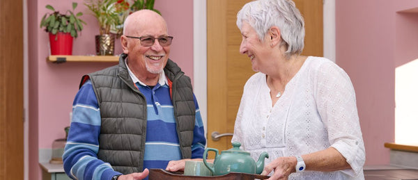 Older couple with careco alarm