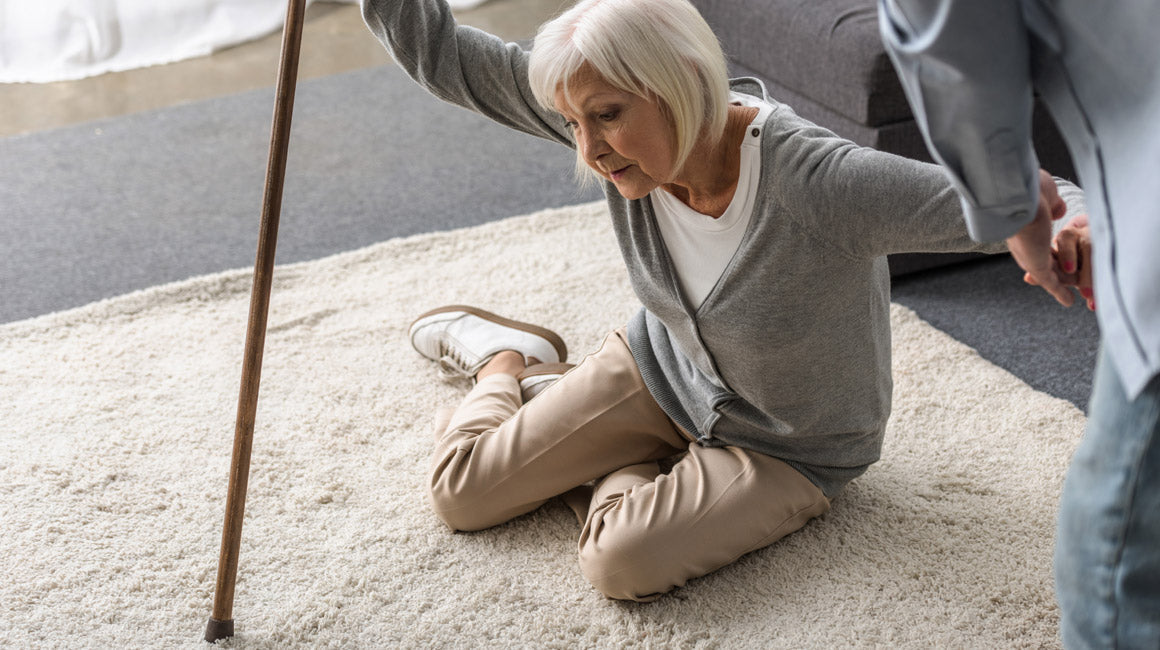 Lifting an elderly person who has fallen