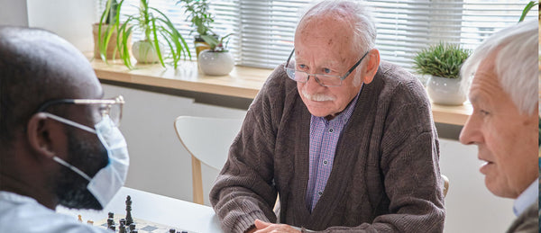 Elderly gentleman having hospital appointment