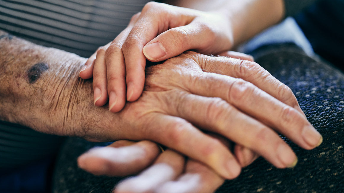 Grieving elderly parent