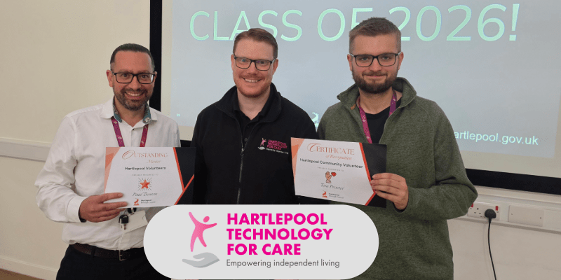 Hartlepool Technology for Care team celebrates community success at volunteers awards event