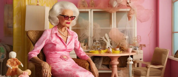 Barbie if she was elderly - AI generated image