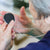 Elderly lady with alarm