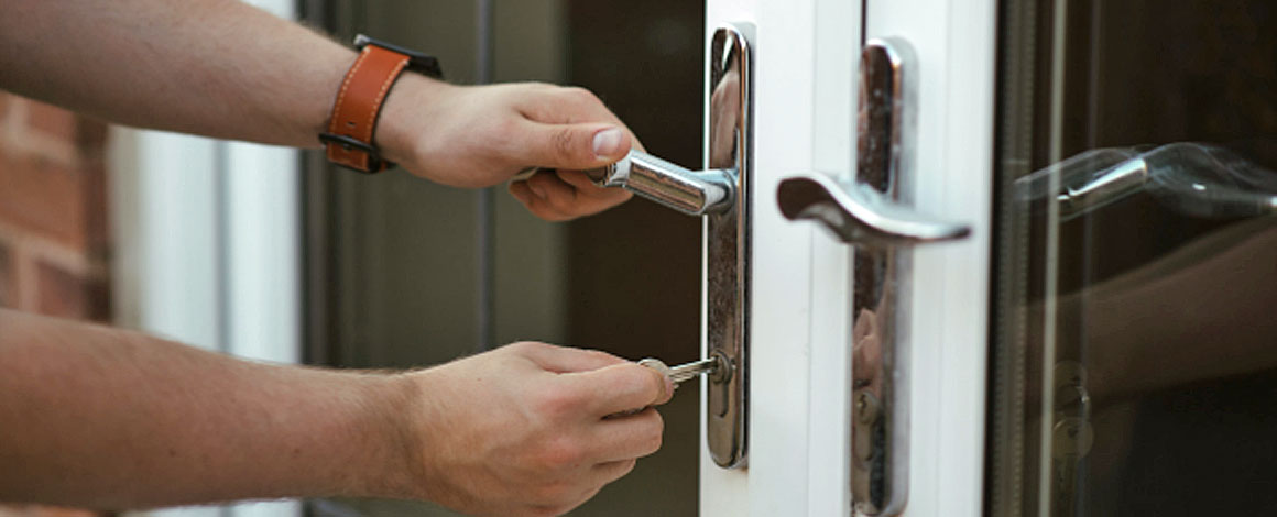 Door being securely locked