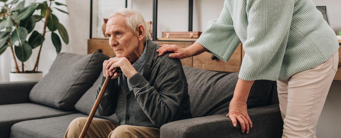 Elderly man living with Dementia