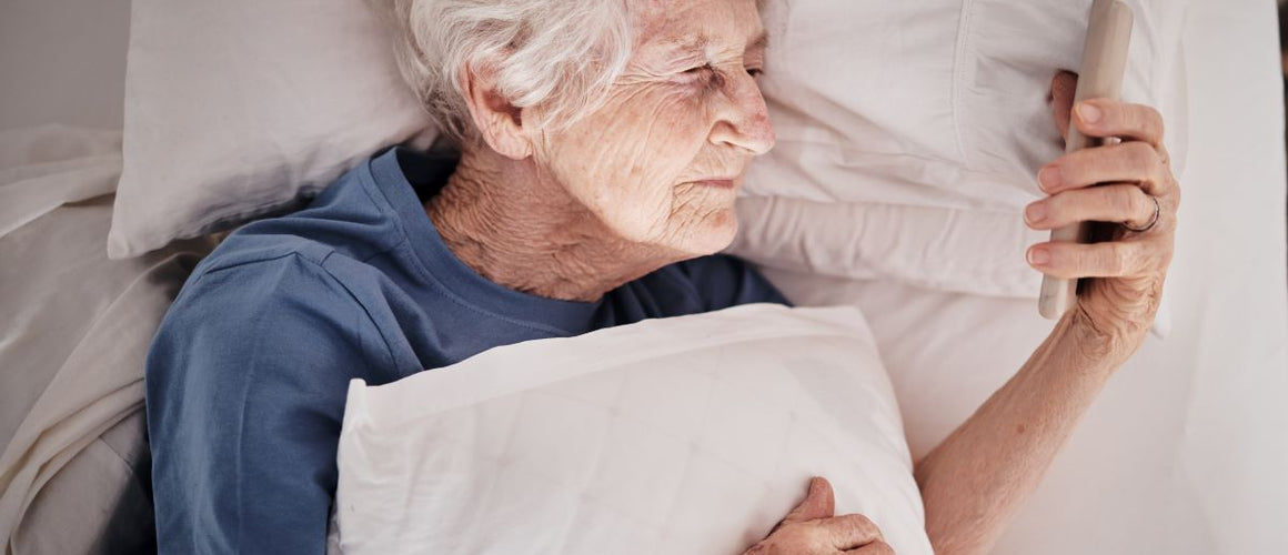 Elderly woman not able to sleep at night