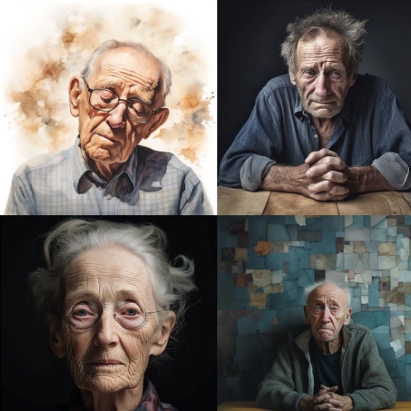 AI generated images of dementia