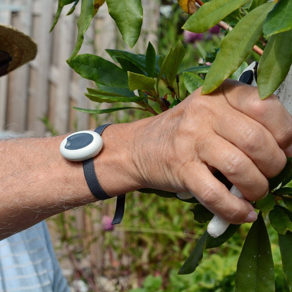 The personal alarm works in the home and garden.