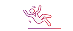 Icon representing fall detection