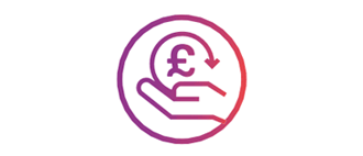 Icon representing refunds