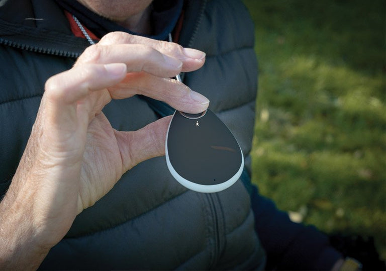 Alarm pendant in hand