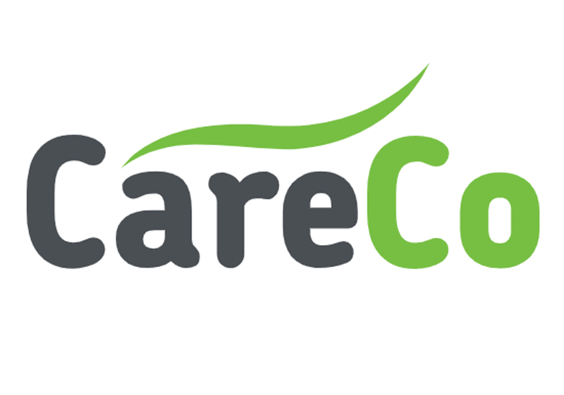 CareCo logo with green and black text on a white background