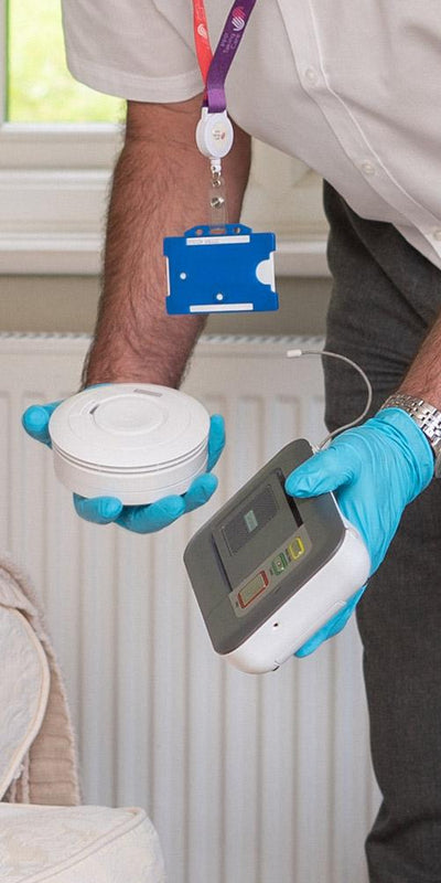 A Telecare Consultant will install your smoke alarm and personal alarm system and show you how it works.