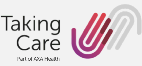 Taking Care, Part of AXA Health logo.